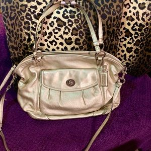 Coach Gold Crossbody.